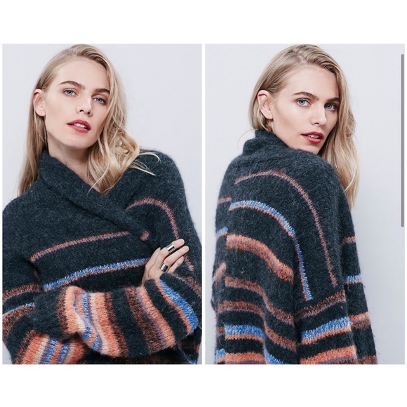 Free People Alpaca Striped Oversized Cardigan - Picture 8 of 16